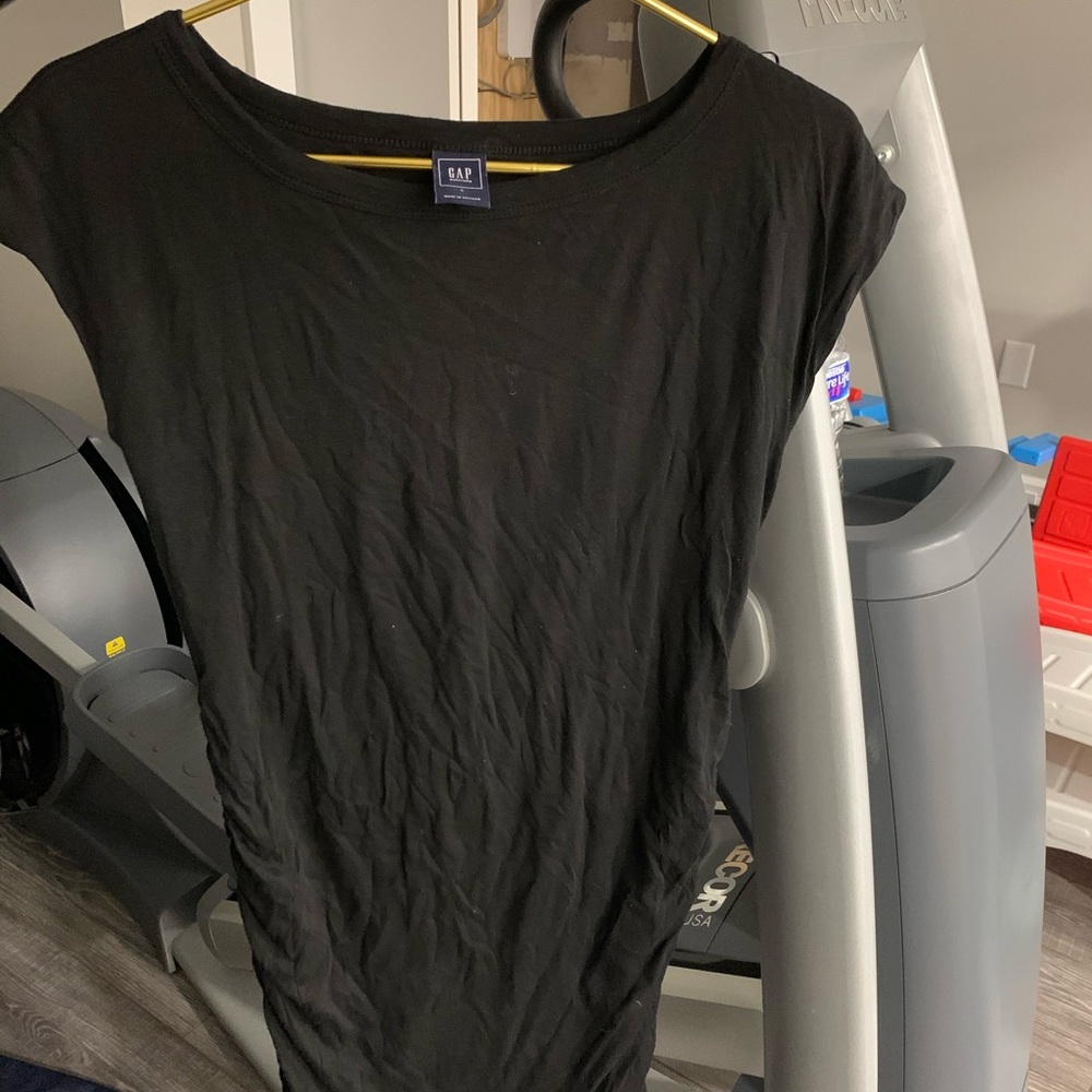 Gap maternity cotton black dress